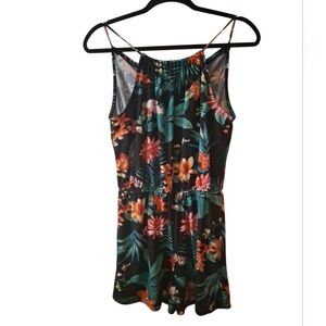 Derek Heart Tropical Floral Romper